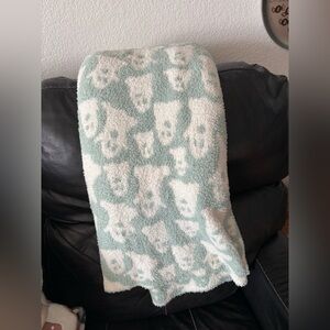 Ghost Blue and White Blanket